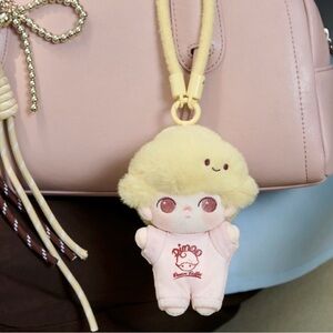 Pop Mart Dimoo Crush on Coffee Series Plush Keychain - Caramel Coffee